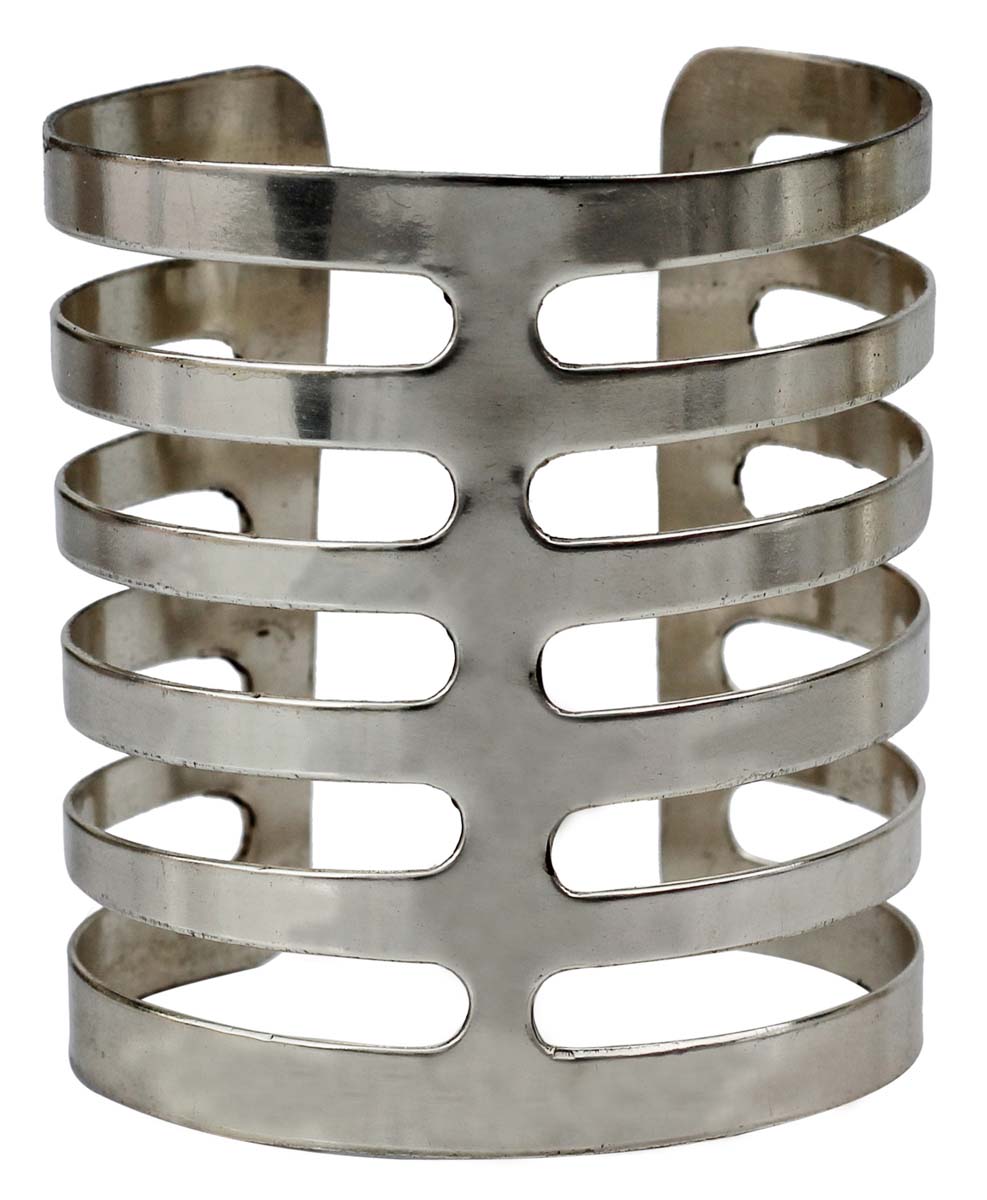 Buy Bracelets in Bulk – 2.76" Cuff Bracelet – Cast in Brass – Silver Plated – Wholesale Bulk Bracelets 